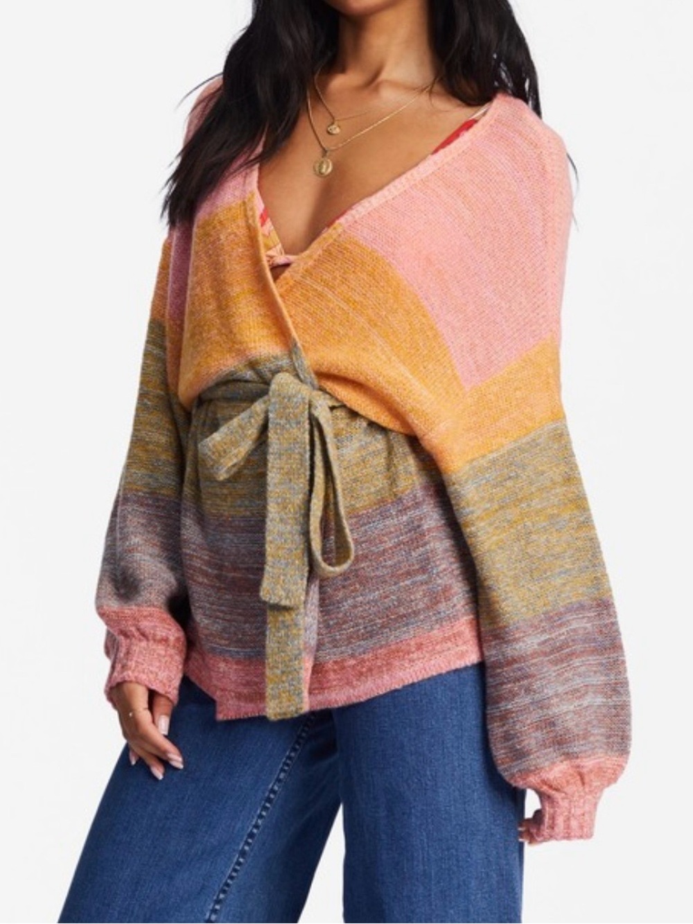 Billabong Surf Check Cardigan Sweater
Multi size small